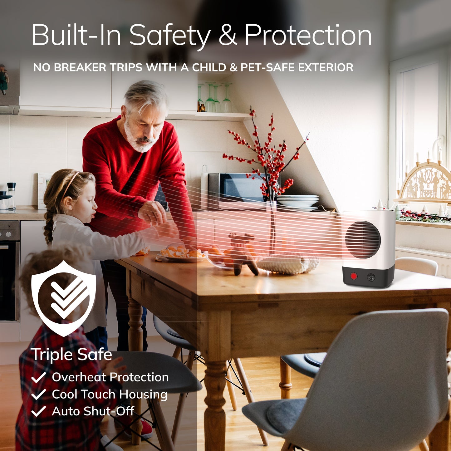 Lasko MyHeat™ Mini Personal Ceramic Heater (white)