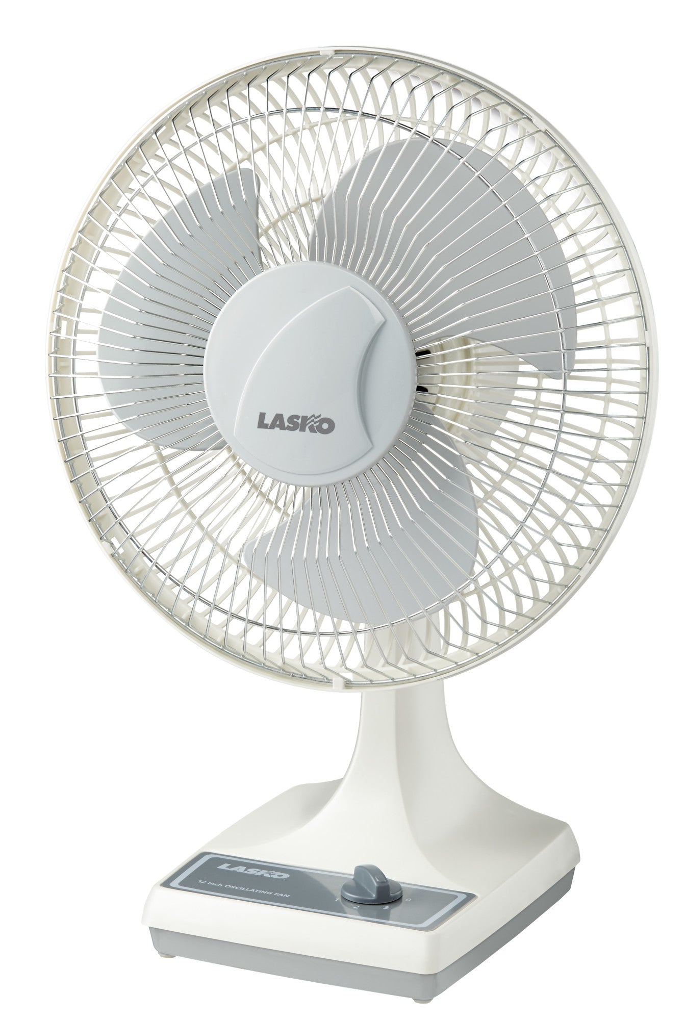 Lasko 12" Oscillating Table Fan, 3150G, White