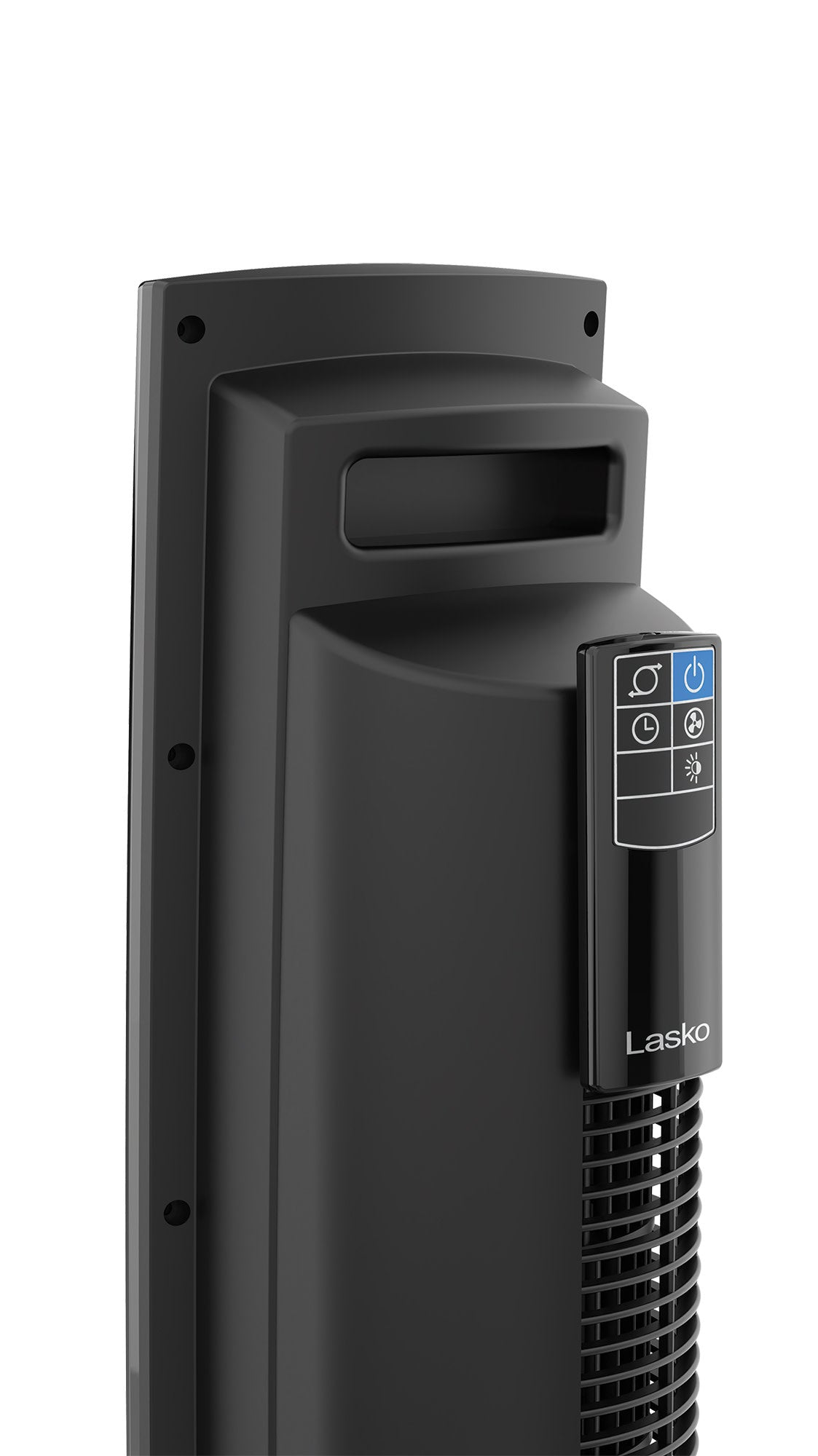 Lasko Wind Tower® Fan with Nighttime Mode and Remote, T36510, Black