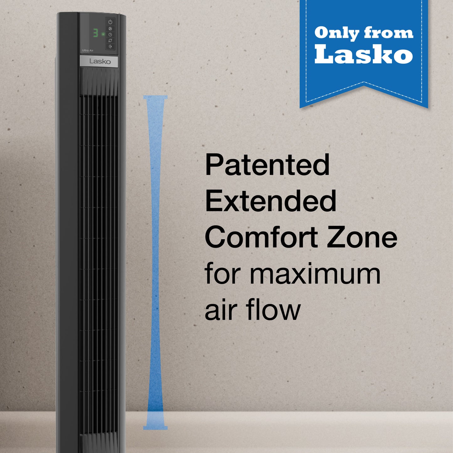 Lasko T48339 48" Tower Fan with Nighttime Setting and Remote