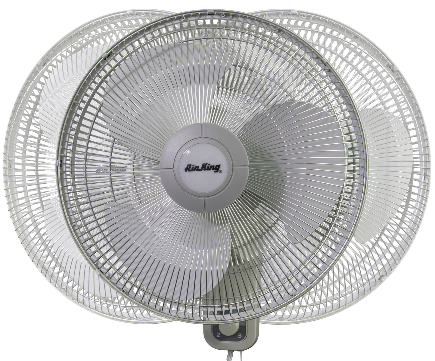 Air King 16" 1/20 HP Commercial Grade Wall Mount Fan (3-speed, manual, white)