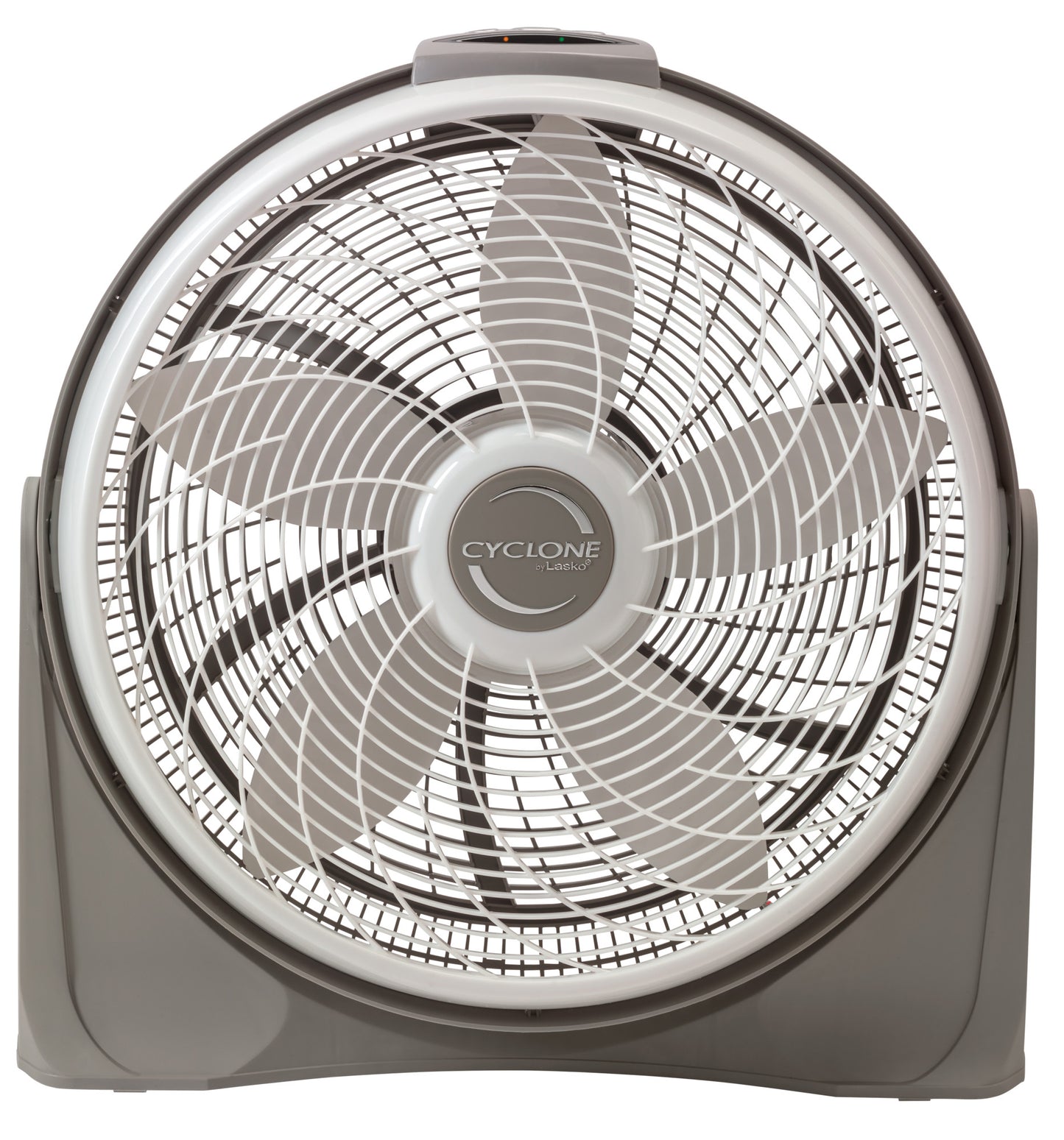 Lasko 20" Cyclone® Air Circulator Pivoting Floor Fan with Remote and Timer, 3542, Gray