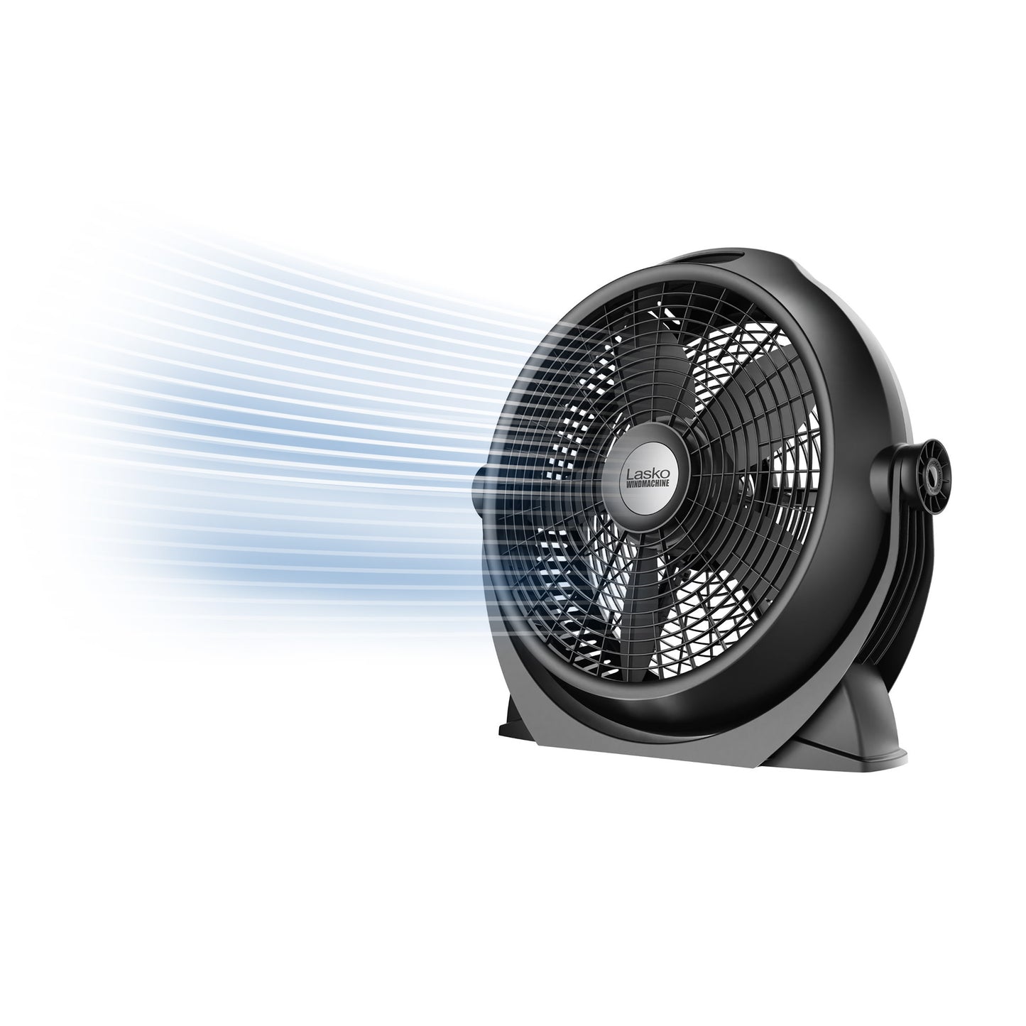 Lasko Wind Machine® 20" Air Circulator Fan with 320° Adjustable Tilt, Black