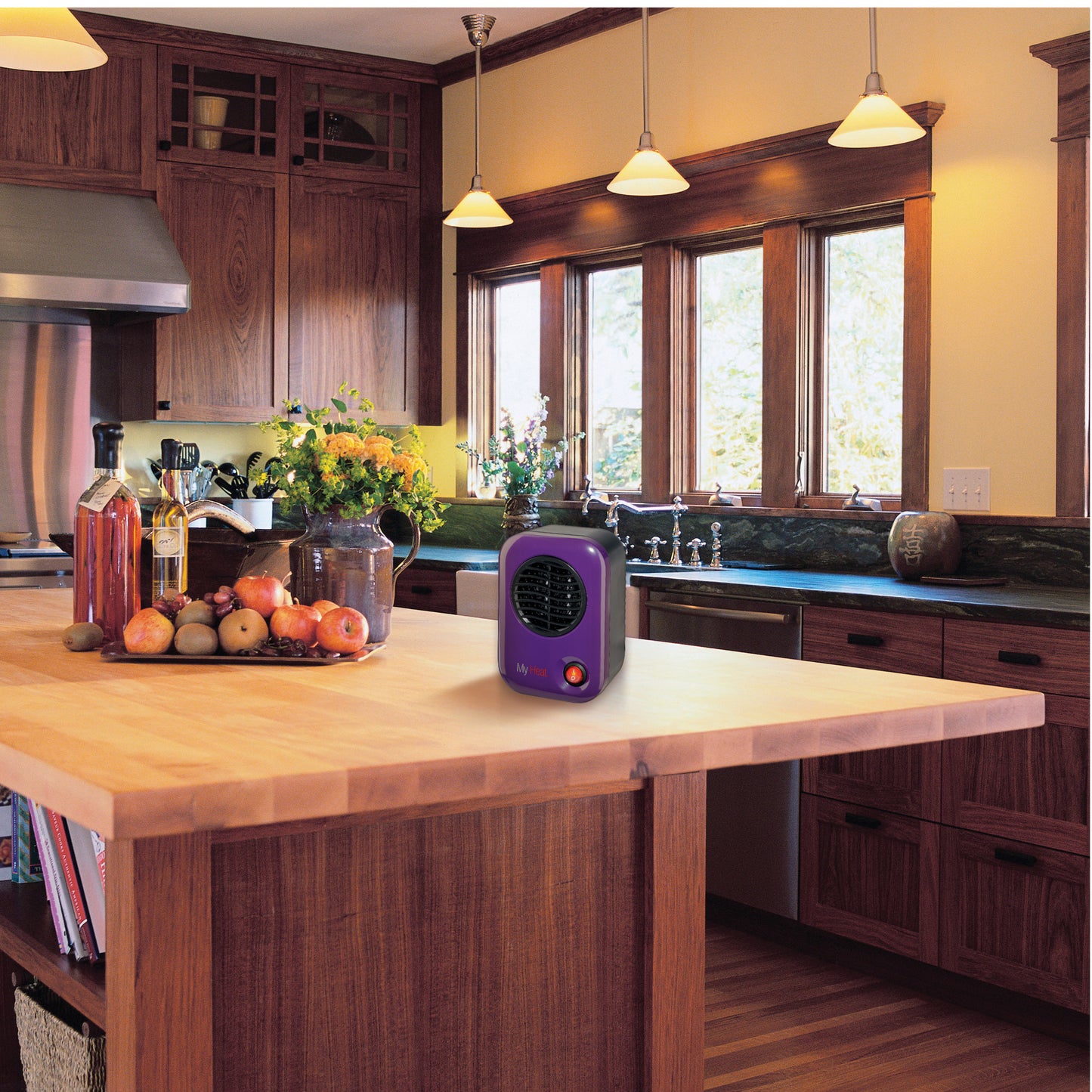 Lasko 200W MyHeat Personal Desk/Tabletop Space Heater with Simple Controls, 106, Purple