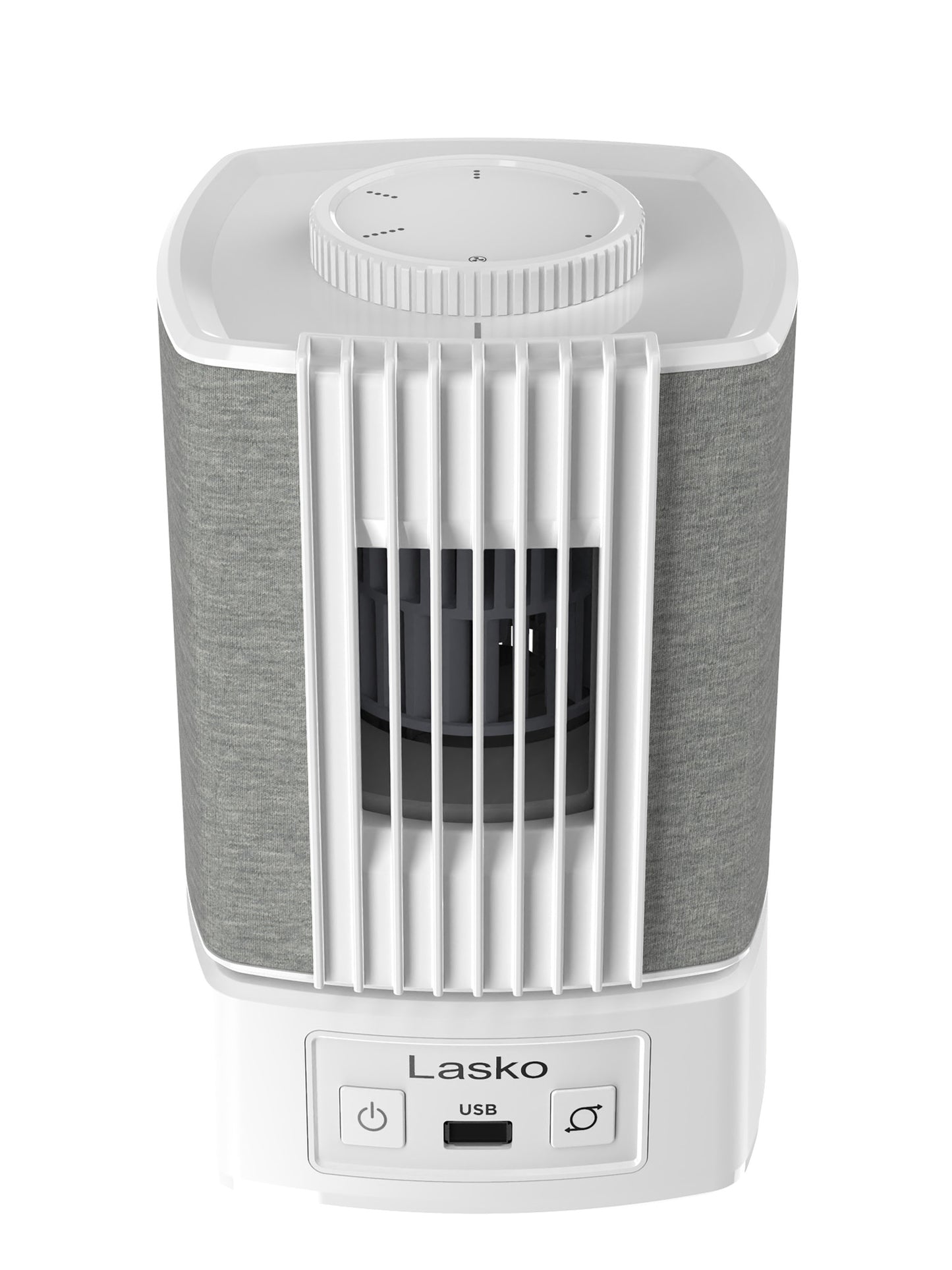 Lasko SlumberBreeze 2-in-1 Table Fan and White Noise Machine, SB101, White