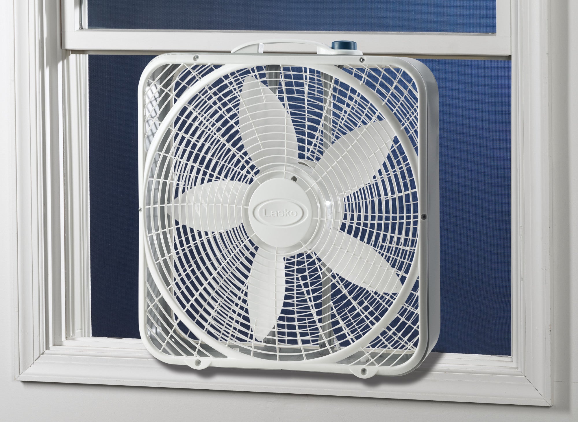 Lasko Power Plus 3- Speed Box Fan, 3721, White – Lasko Heaters
