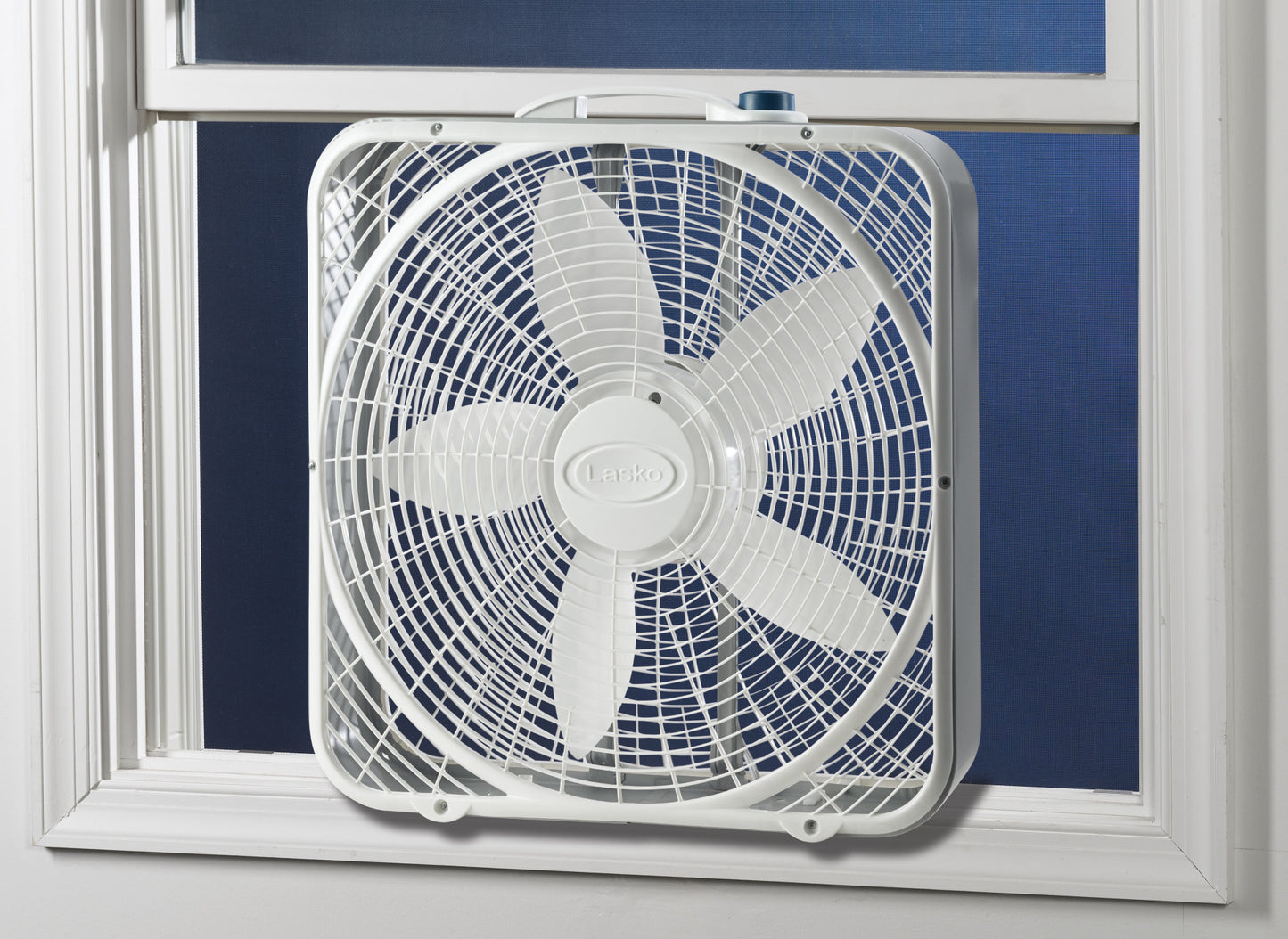 Lasko Power Plus 3- Speed Box Fan, 3721, White