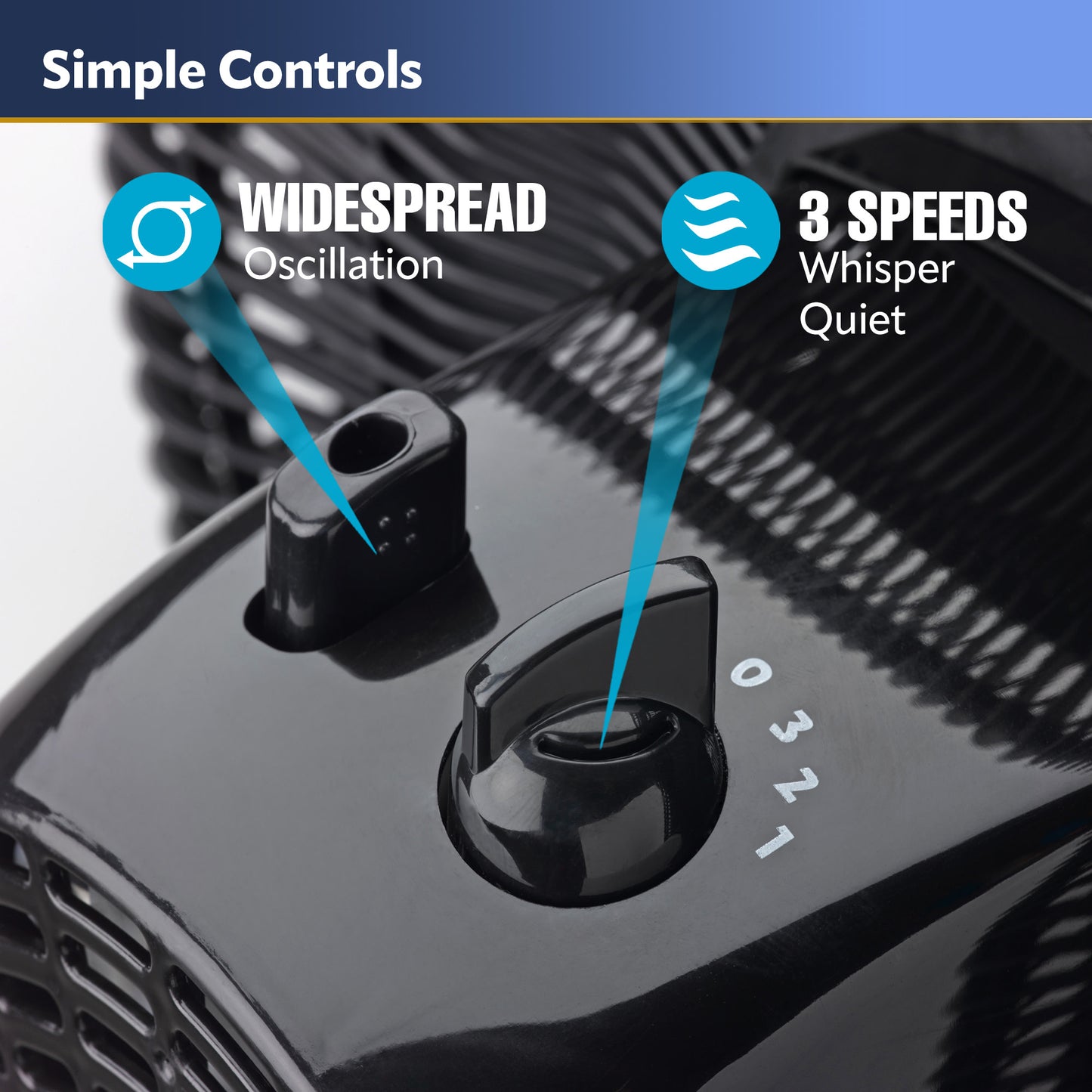 Lasko S16500 16" Oscillating Adjustable Pedestal Fan with 3 Speeds