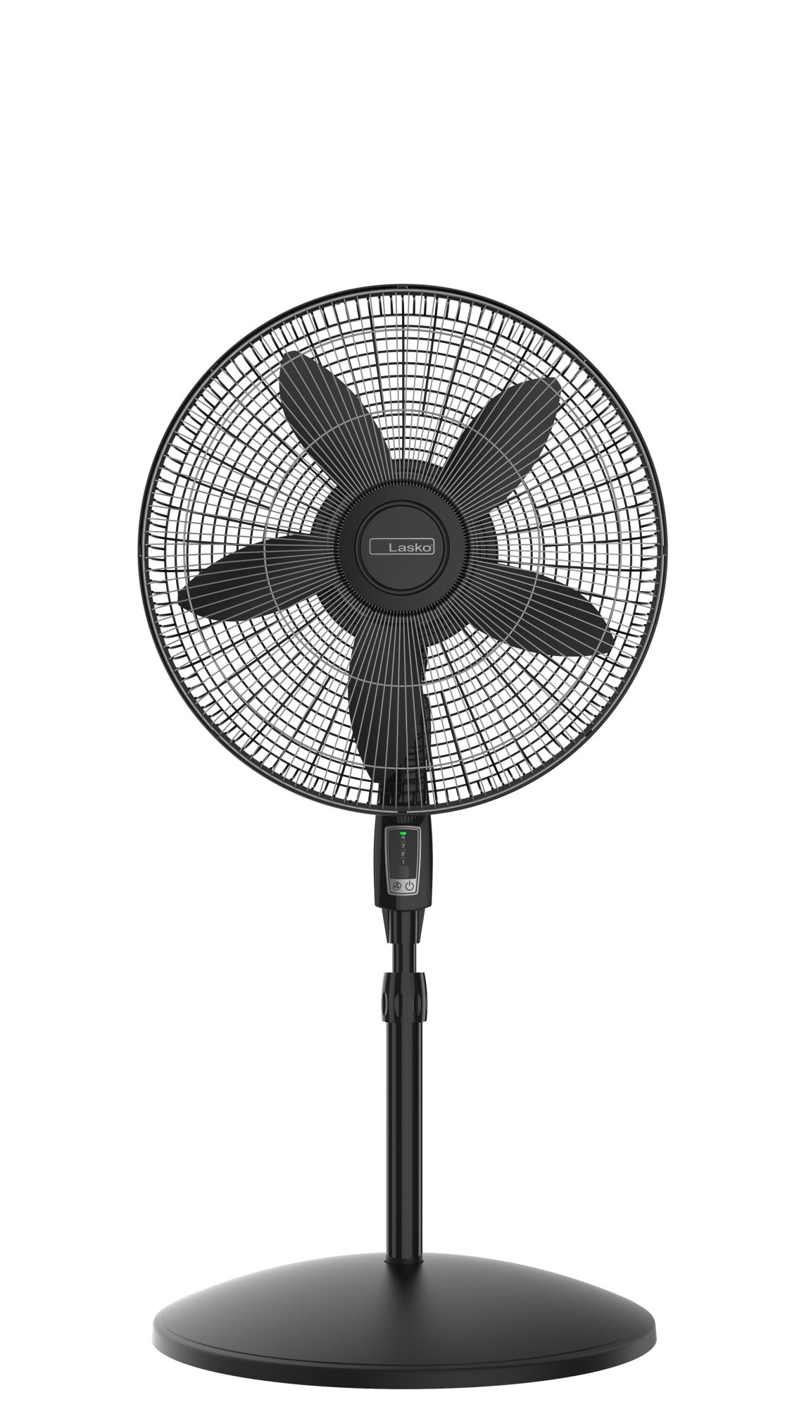 Lasko 18" 4-Speed Pedestal Fan with, Remote Control, S18440, Black