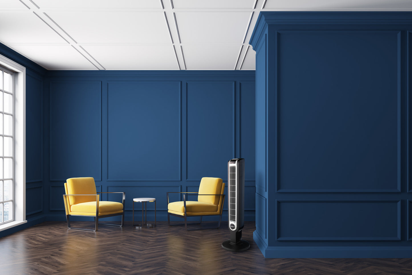 Lasko 36" 3-Speed Oscillating Tower Fan with Remote Control and Timer, 2511, Black