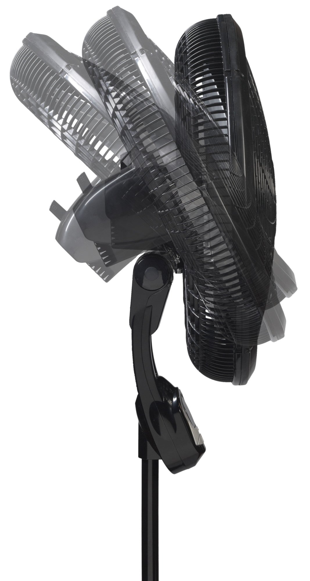 Lasko 18" 3-Speed Cyclone Pedestal Fan with Timer and Remote, 1844, Black