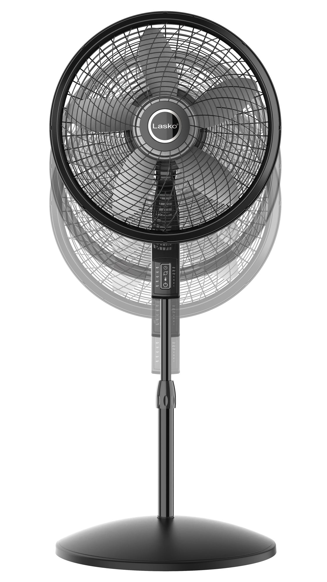Lasko 18" Elite Collection 4-Speed Pedestal Fan with Remote, S18612, Black