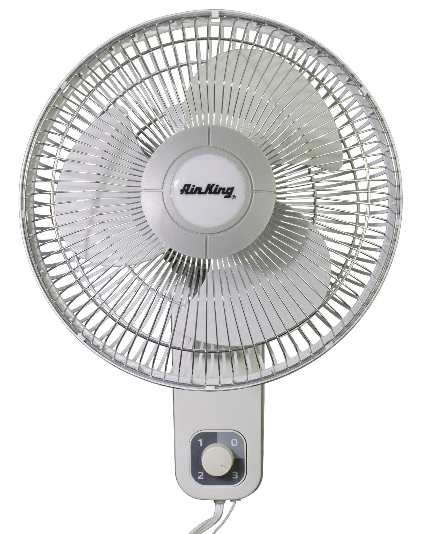 Air King 12" 1/50 HP Commercial Grade Wall Mount Fan (3-speed, manual, white)