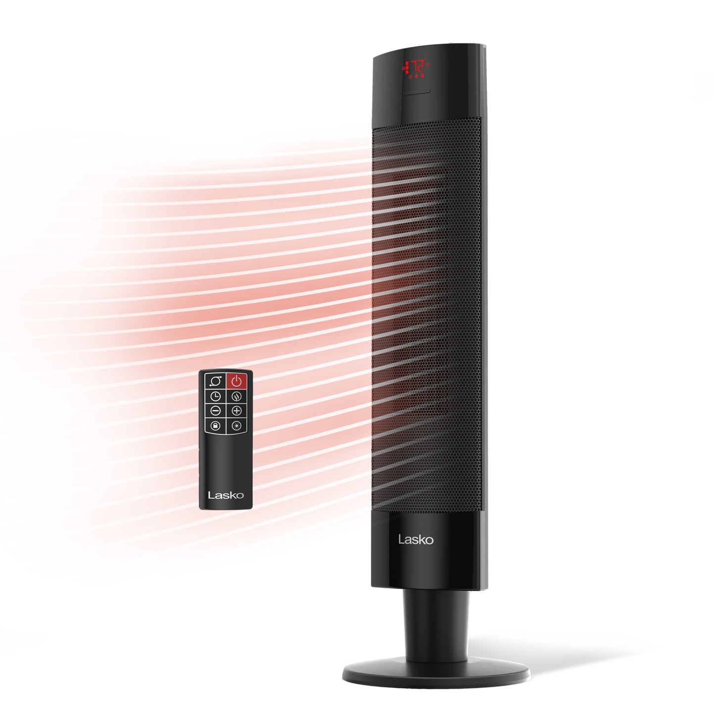 Lasko CS27650 27" Ceramic Pedestal Space Heater with Remote Control