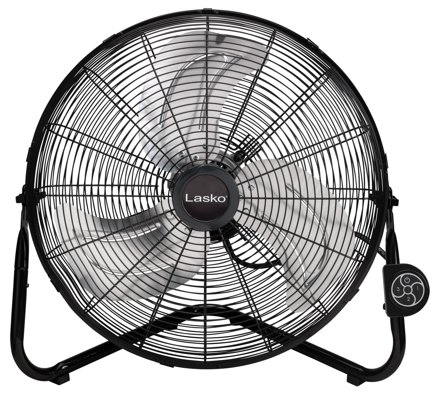 Lasko 20" High Velocity Commercial Floor or Wallmount fan with Remote Control, H20660, Black