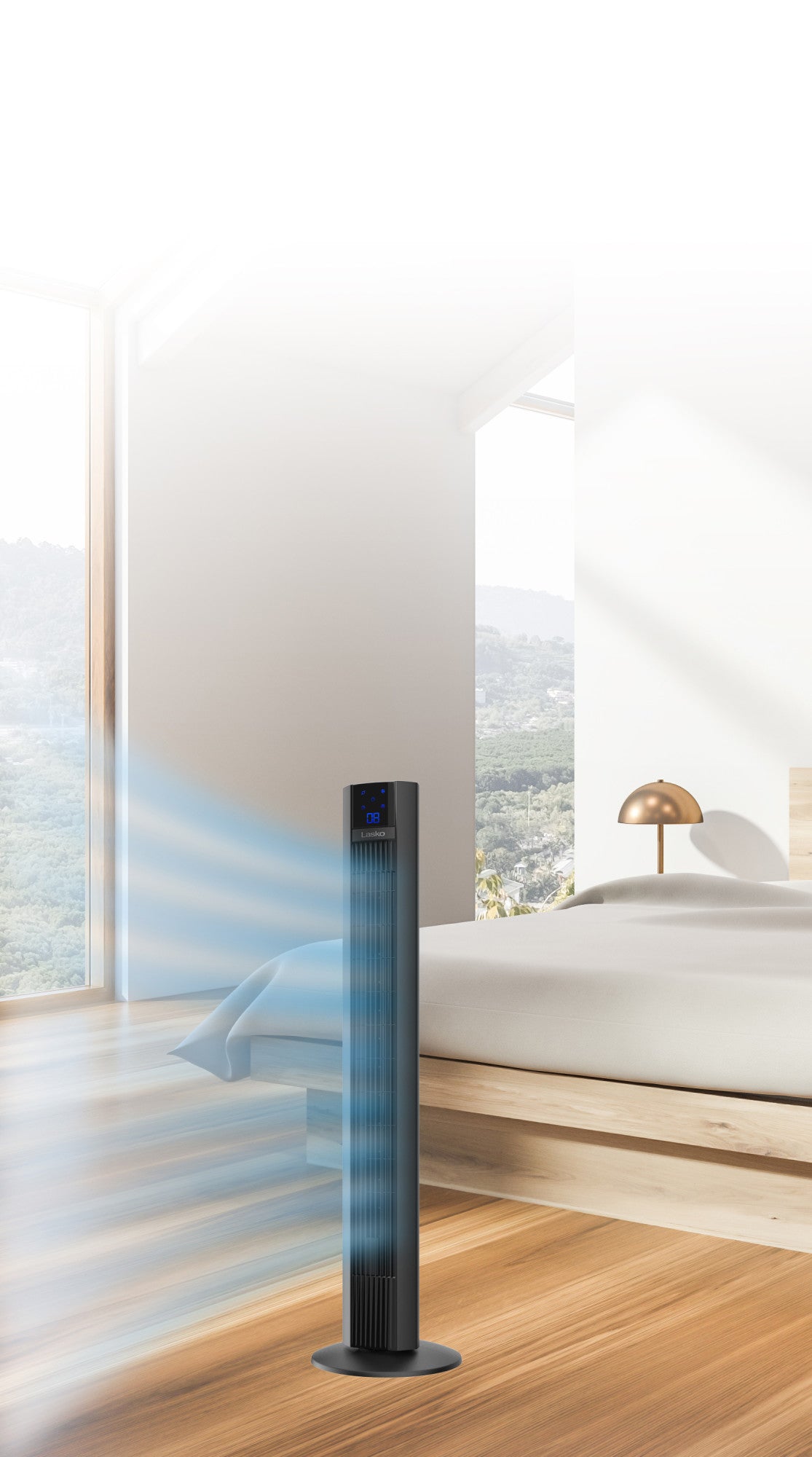 Lasko T48336 Xtra Air 48" Tower Fan with Auto Mode and Remote Control