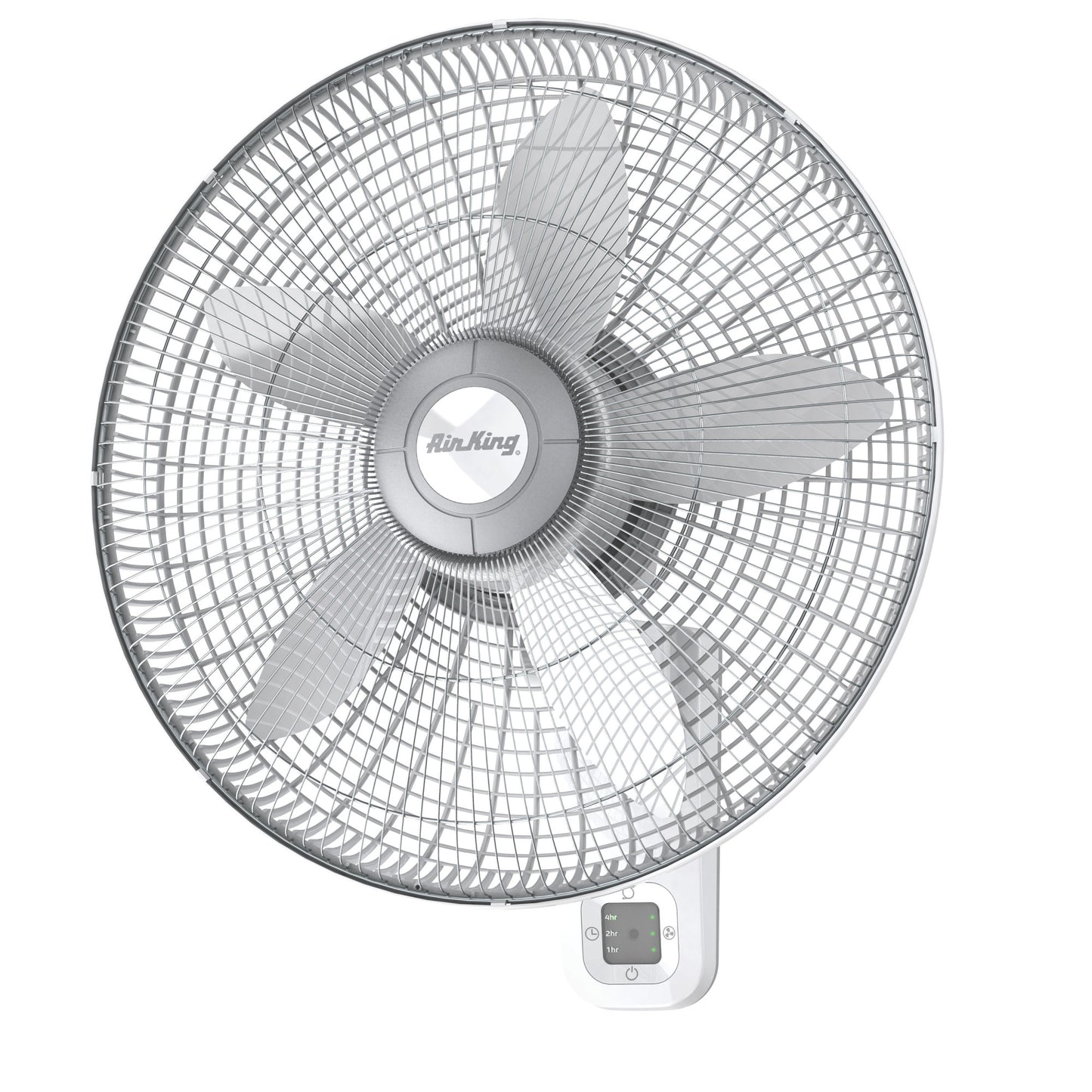 Air King 18" 1/20 HP Commercial Grade Wall Mount Fan (3-speed, remote, timer, white)