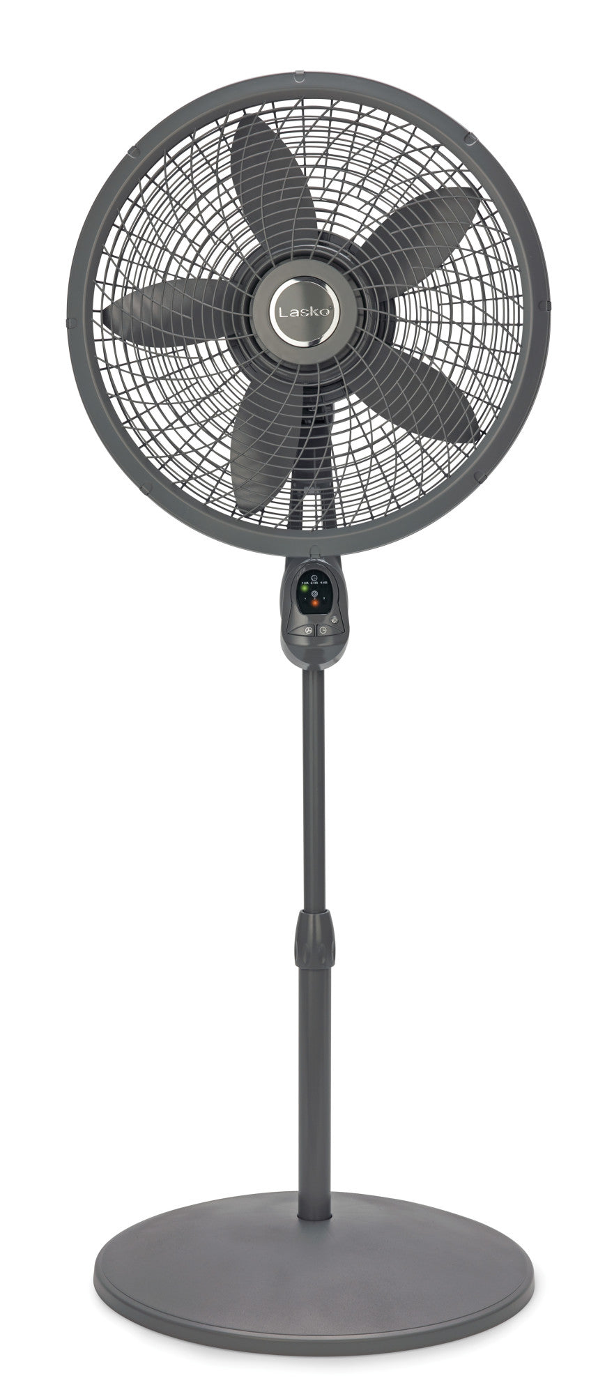 Lasko 18' Oscillating Pedestal Fan with Timer and Remote, S18924, Gray