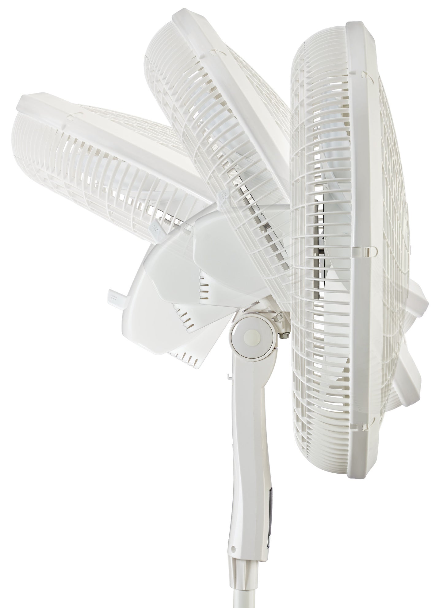 Lasko 18" 4- Speed Pedestal Fan with Remote, S18355, White