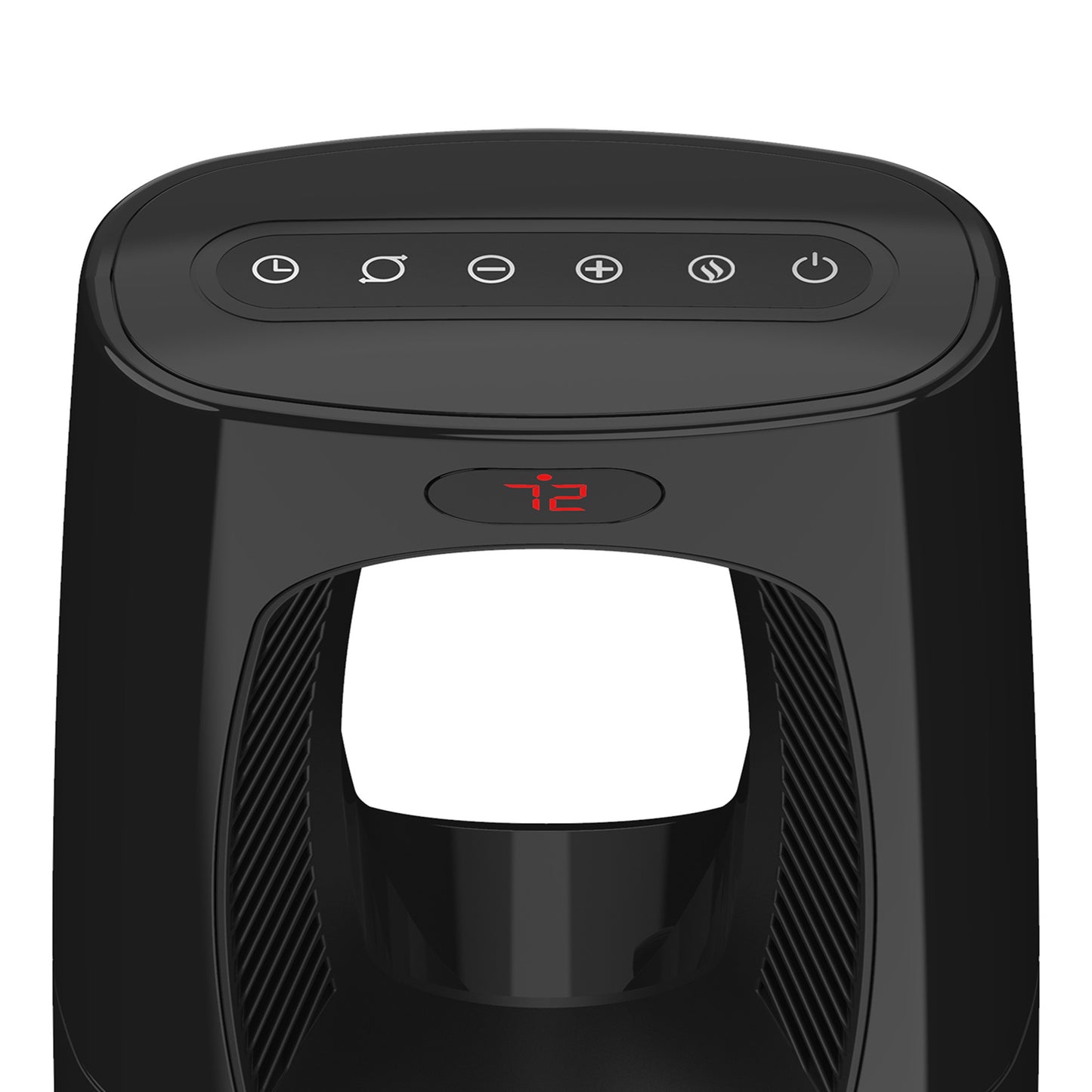 Lasko 1500W Bladeless Tower Heater with Tip Over Switch and Remote Control, CW210, black