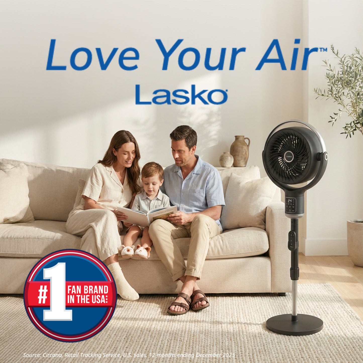 Lasko APDC302 Whirlwind Orbital Motion 24-Speed Pedestal Fan with Remote: Black