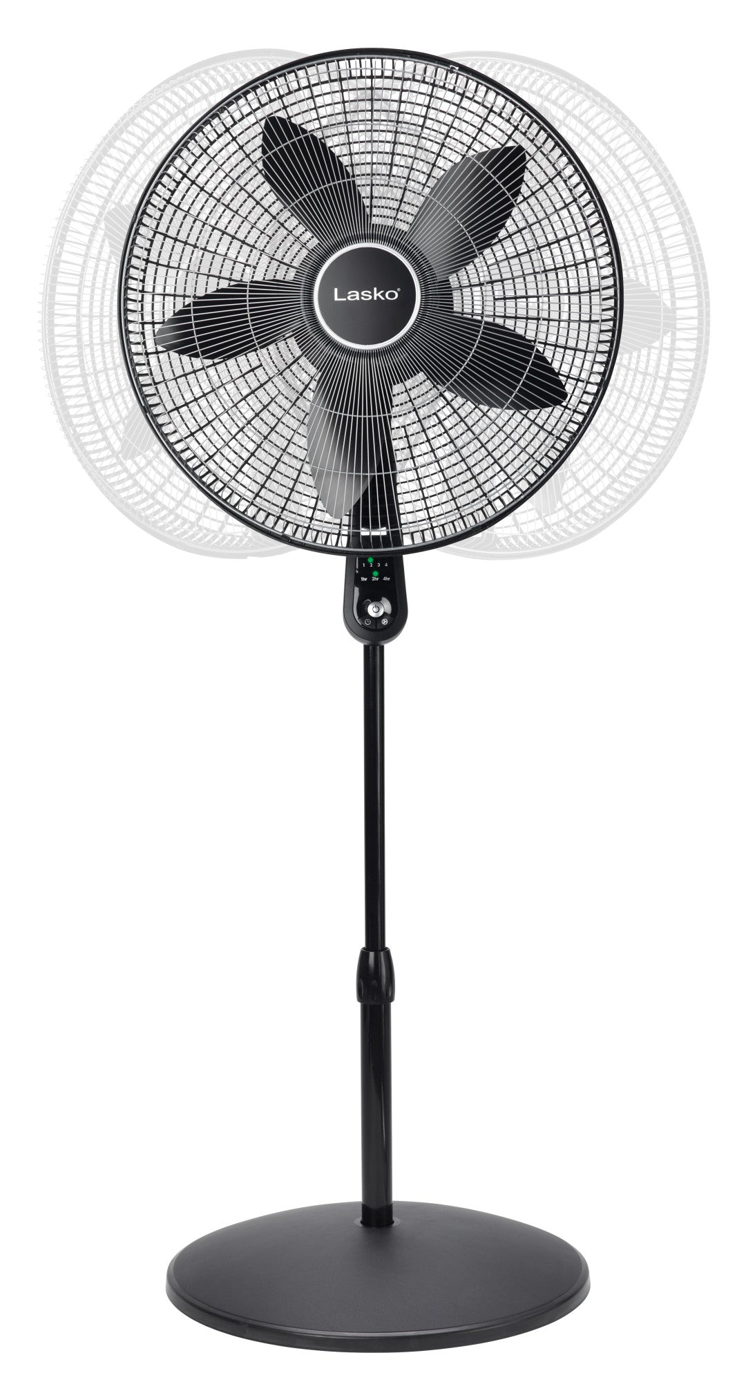 Lasko 20” 4-Speed Pedestal Fan with Remote Control, S20610, Black