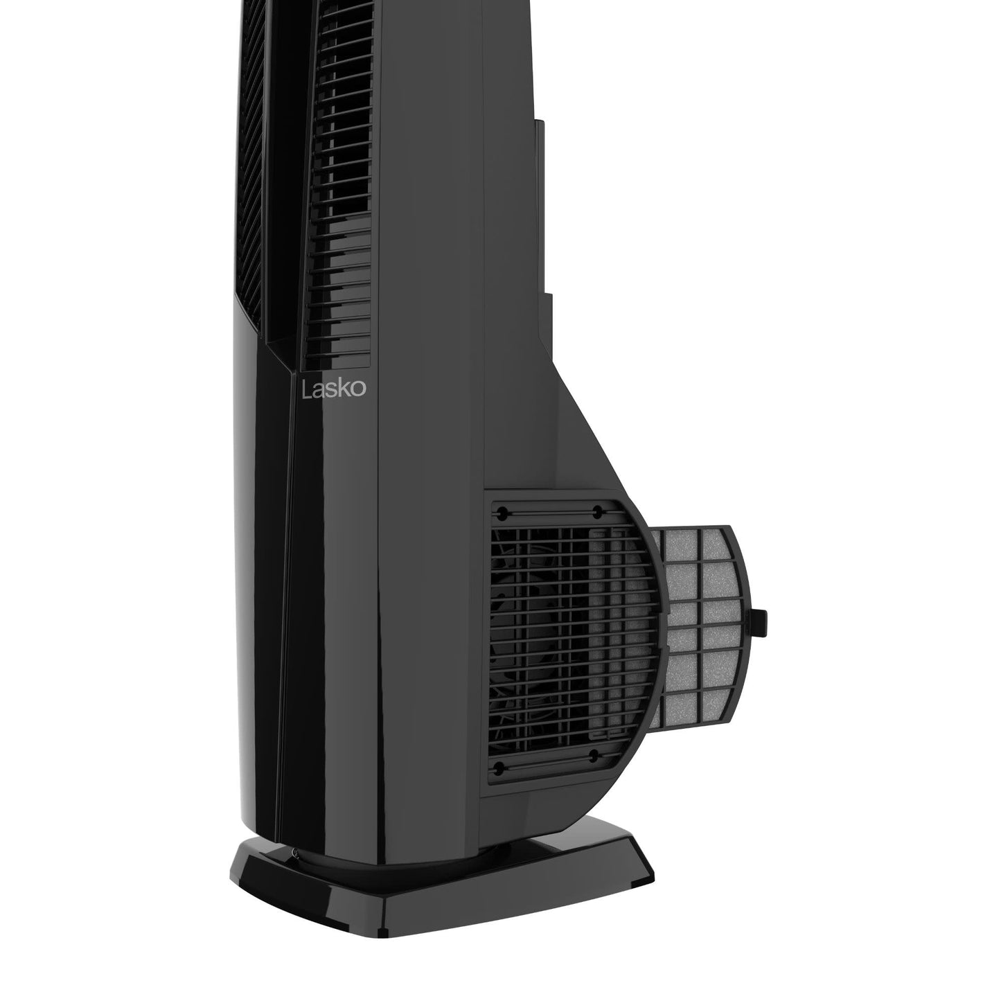 Lasko DUO Comfort 38" DC Tower Fan and Ceramic Space Heater: Oscillating, 3 Heat Settings, 4 Fan Speeds, Remote, Timer, Tip-Over Switch, Black