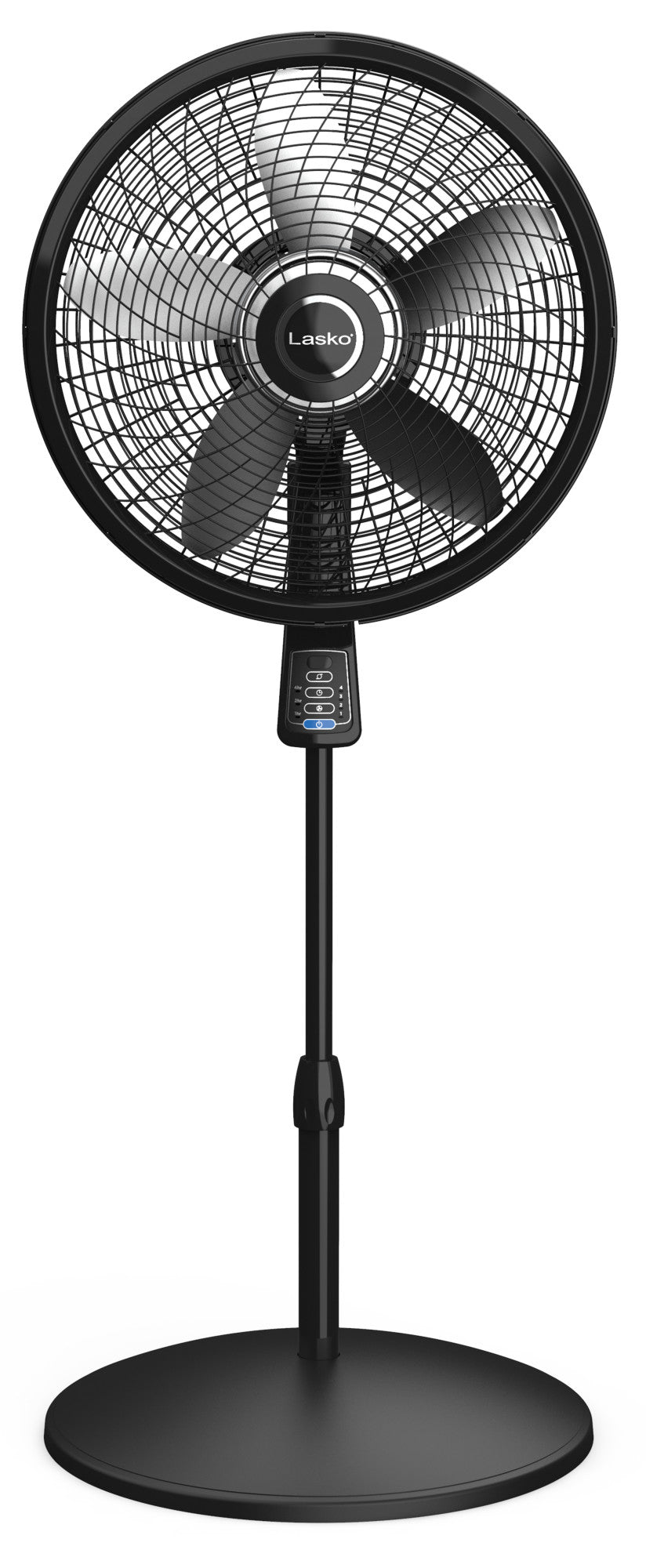 Lasko 18" Oscillating Pedestal Fan with Remote Control, S18635, Black
