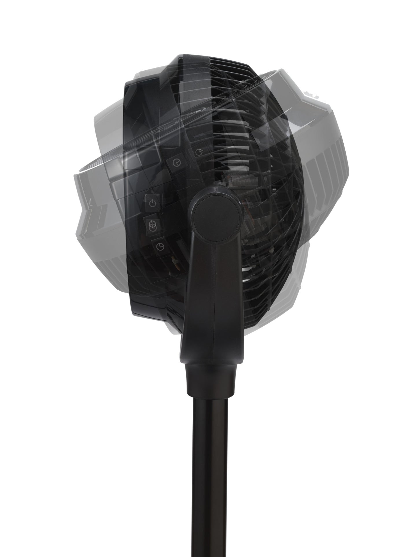 Lasko 34" Compact Power Pedestal Fan with Timer, S08590, Black