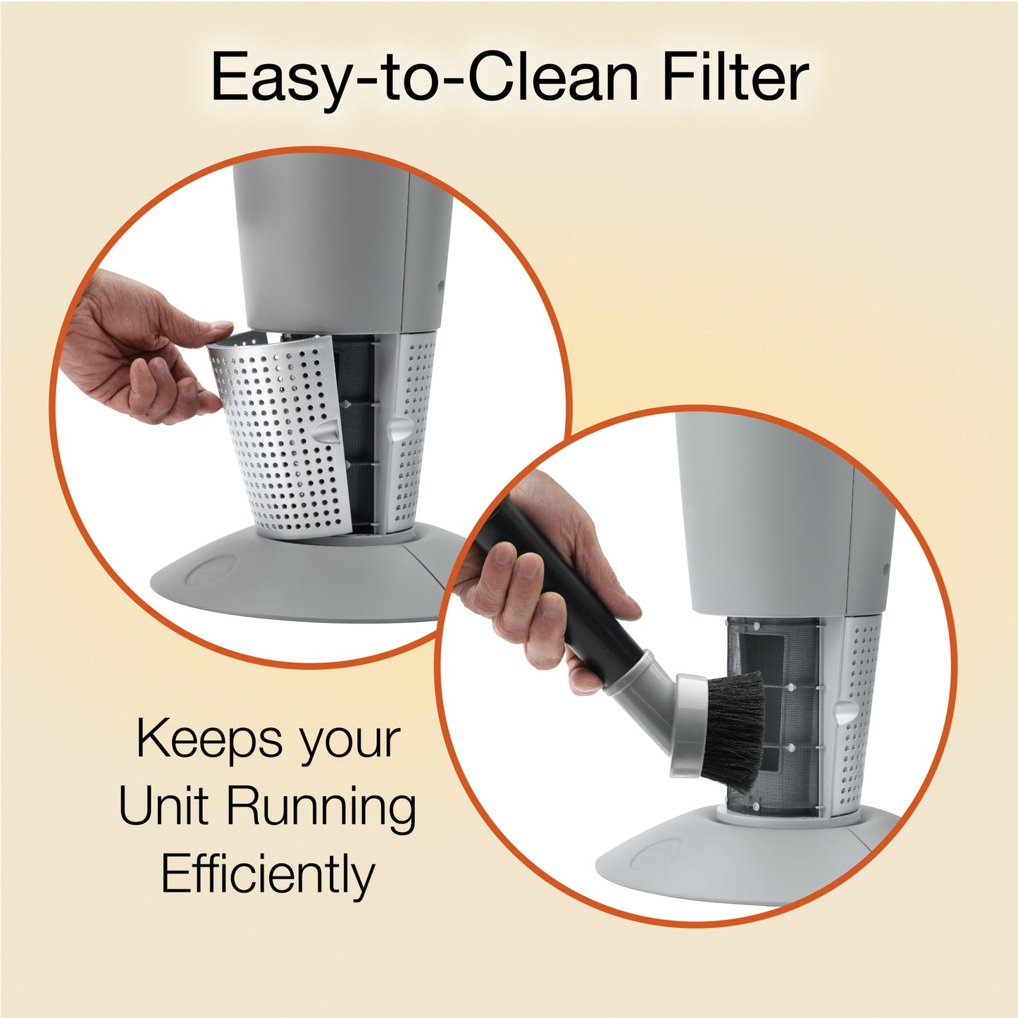 Lasko Full-Circle Warmth Ceramic Heater with Remote Control, 6462, Gray