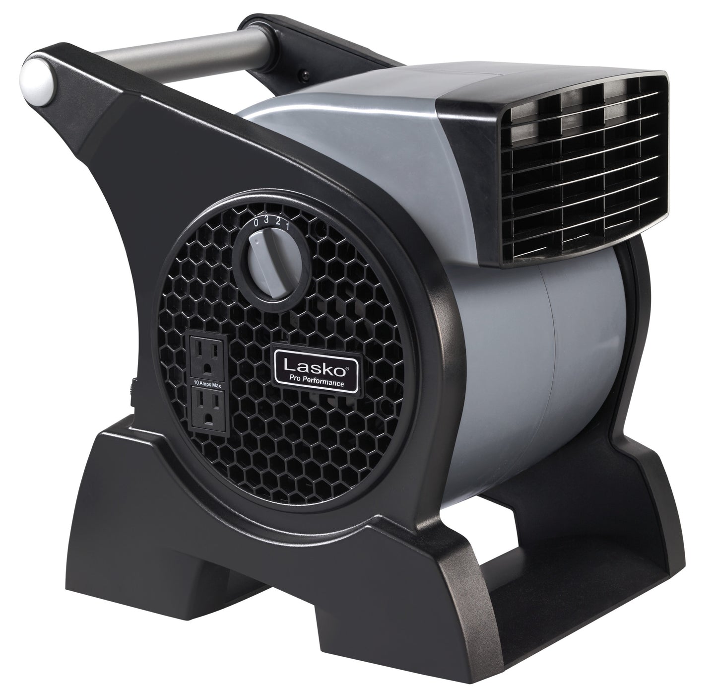 Lasko Pro-Performance High Velocity Pivoting Blower Fan, 4905, Black