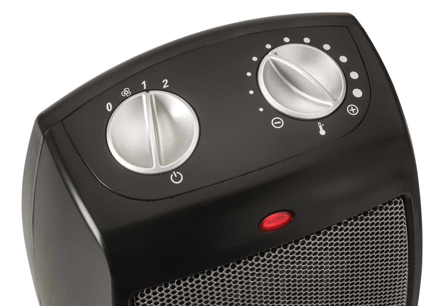 Lasko 1500W 9" Ceramic Tabletop Space Heater with Adjustable Thermostat, CD09250, Black