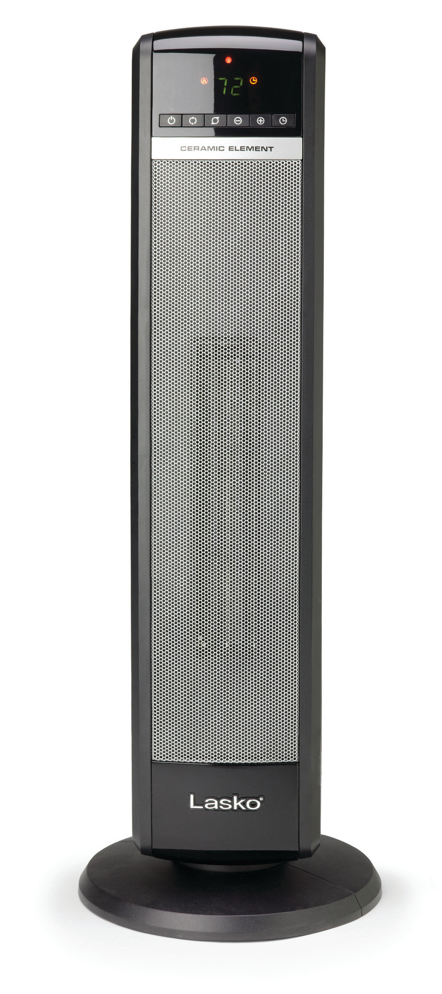 Lasko 1500W Electric Ceramic Tower Space Heater with Remote Control, CT30750, Black