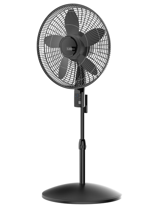 Lasko Elite 18" Pedestal Fan (4-speed, remote, metal grill, black)