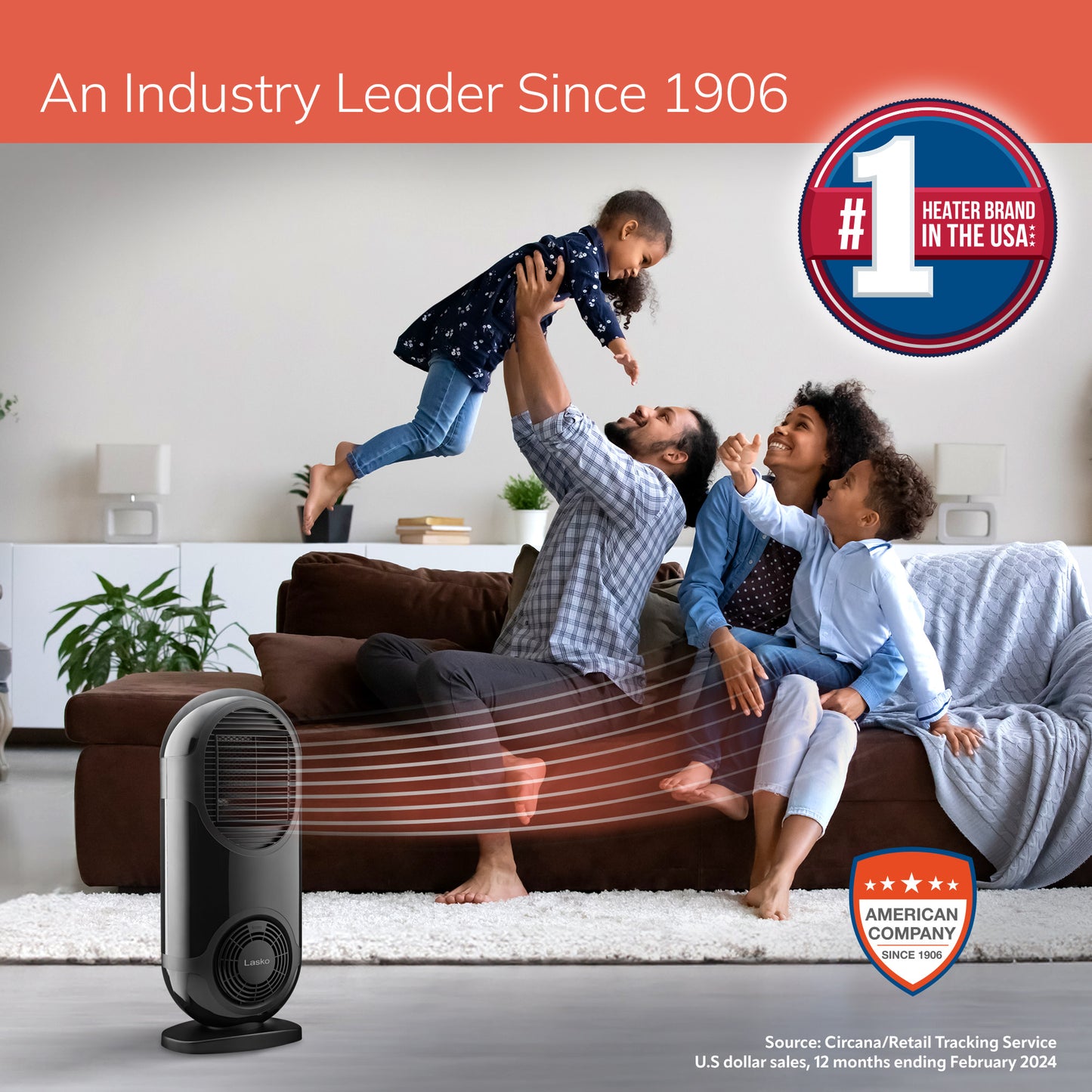 Lasko CC27350 27" Motion X Console Space Heater with Remote Control, Black