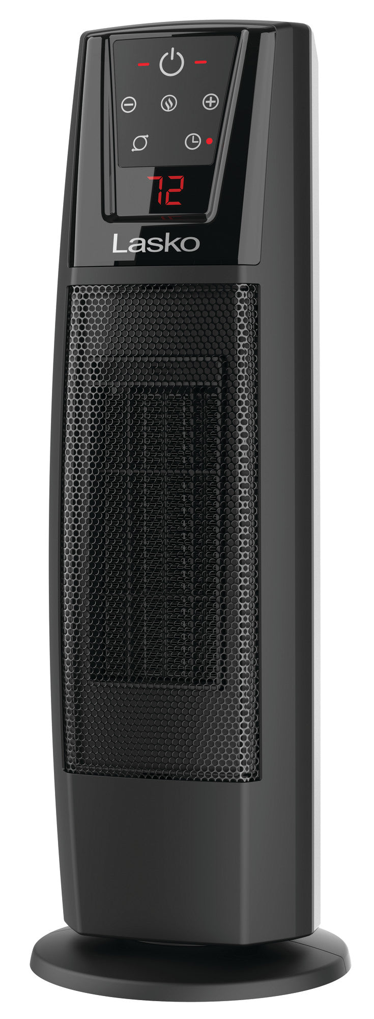 Lasko 1500W Digital Ceramic Tower Space Heater with Remote Control, CT20111, Black