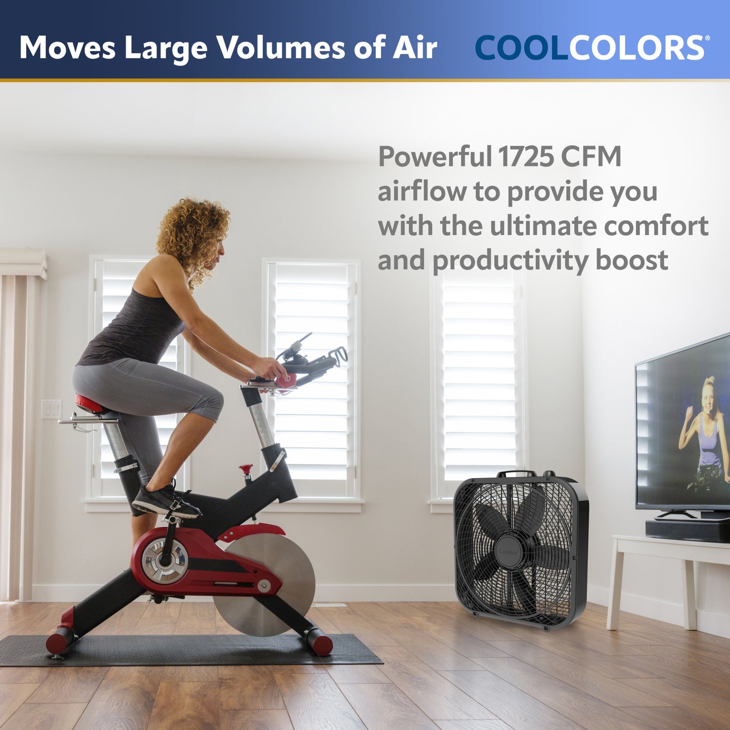 Lasko B20301 20" Weather Resistant Box Fan with 3 Speeds