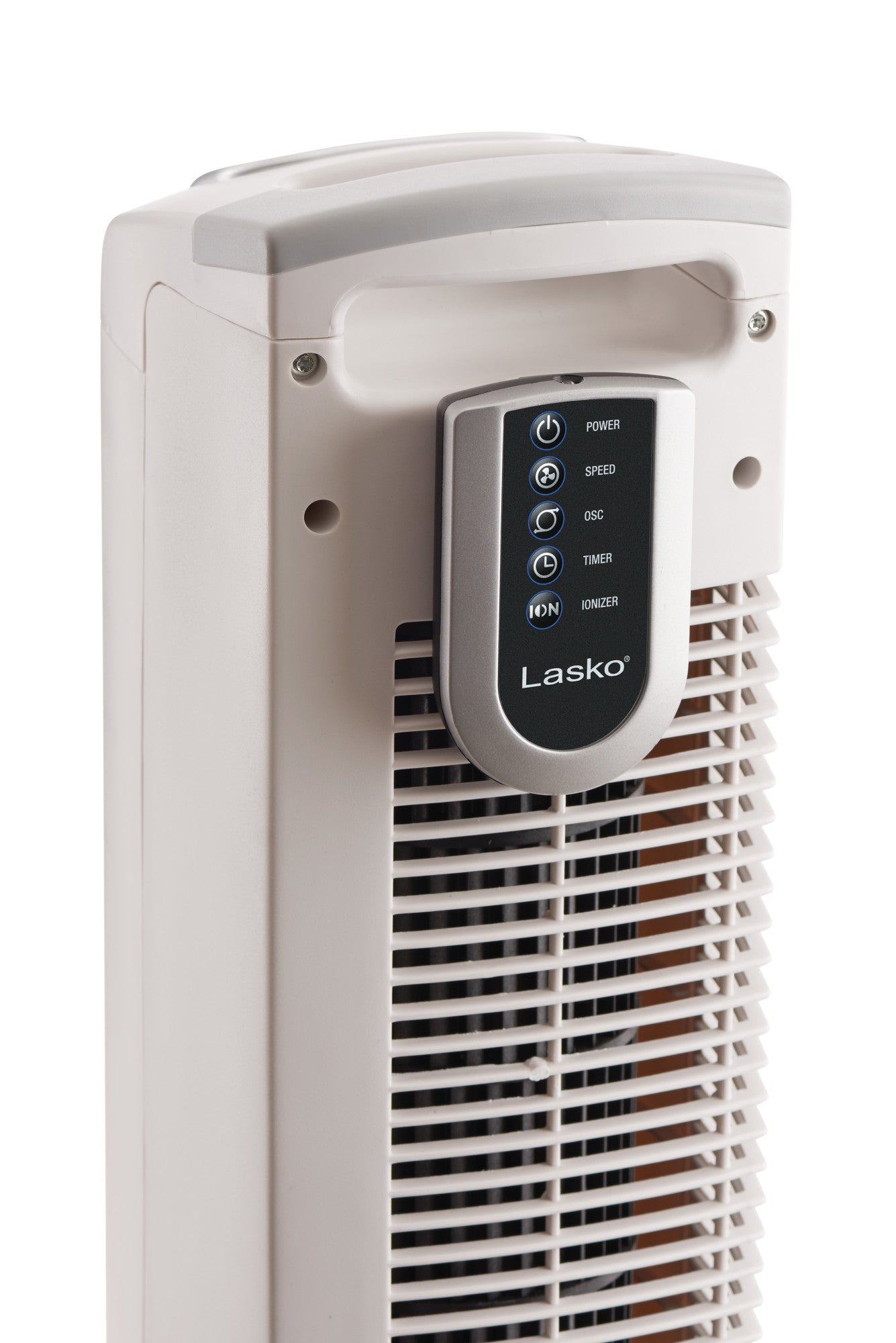 Lasko 36" Tower Fan with Ionizer and Remote Control, T36214, White