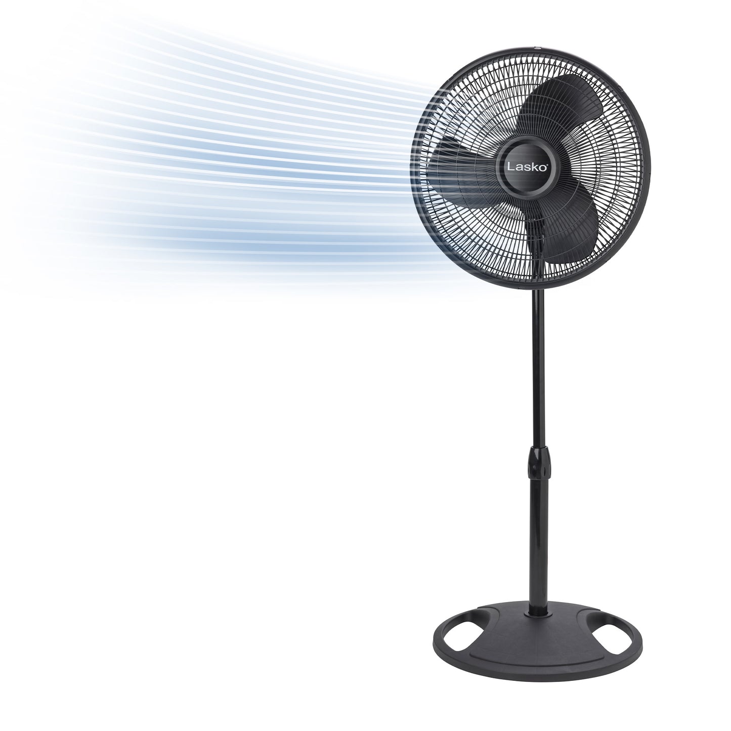 Lasko 16" Oscillating 3-Speed Pedestal Fan, 2521, Black