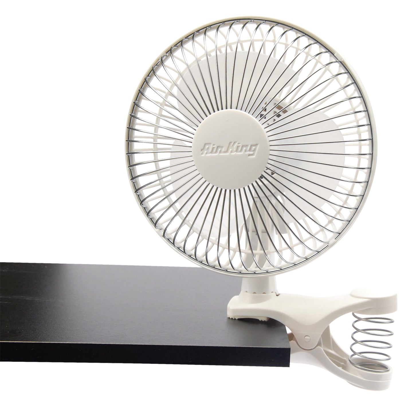 Air King 6" Clip-On Personal Fan (2-speed, manual, white)