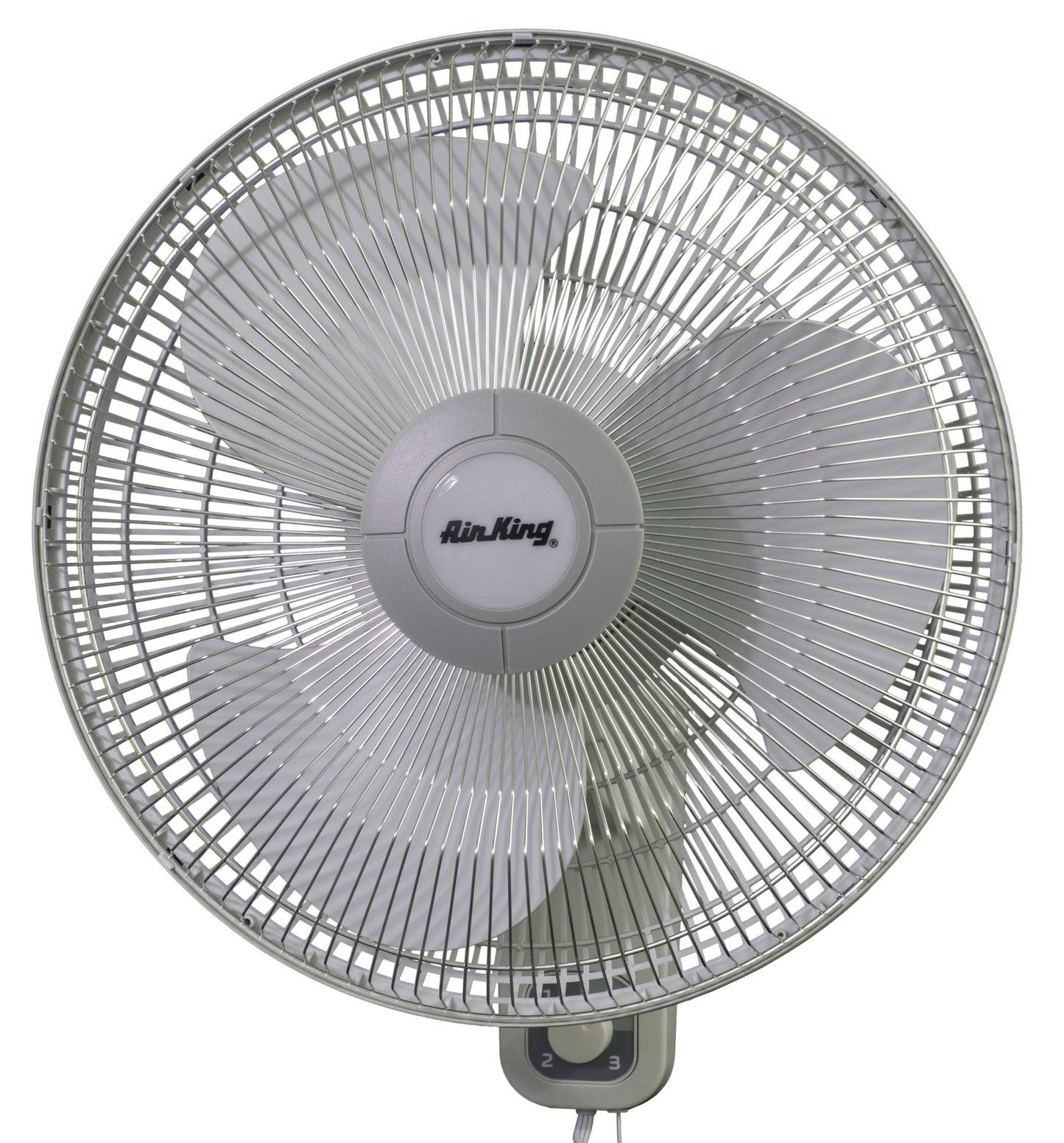 Air King 16" 1/20 HP Commercial Grade Wall Mount Fan (3-speed, manual, white)