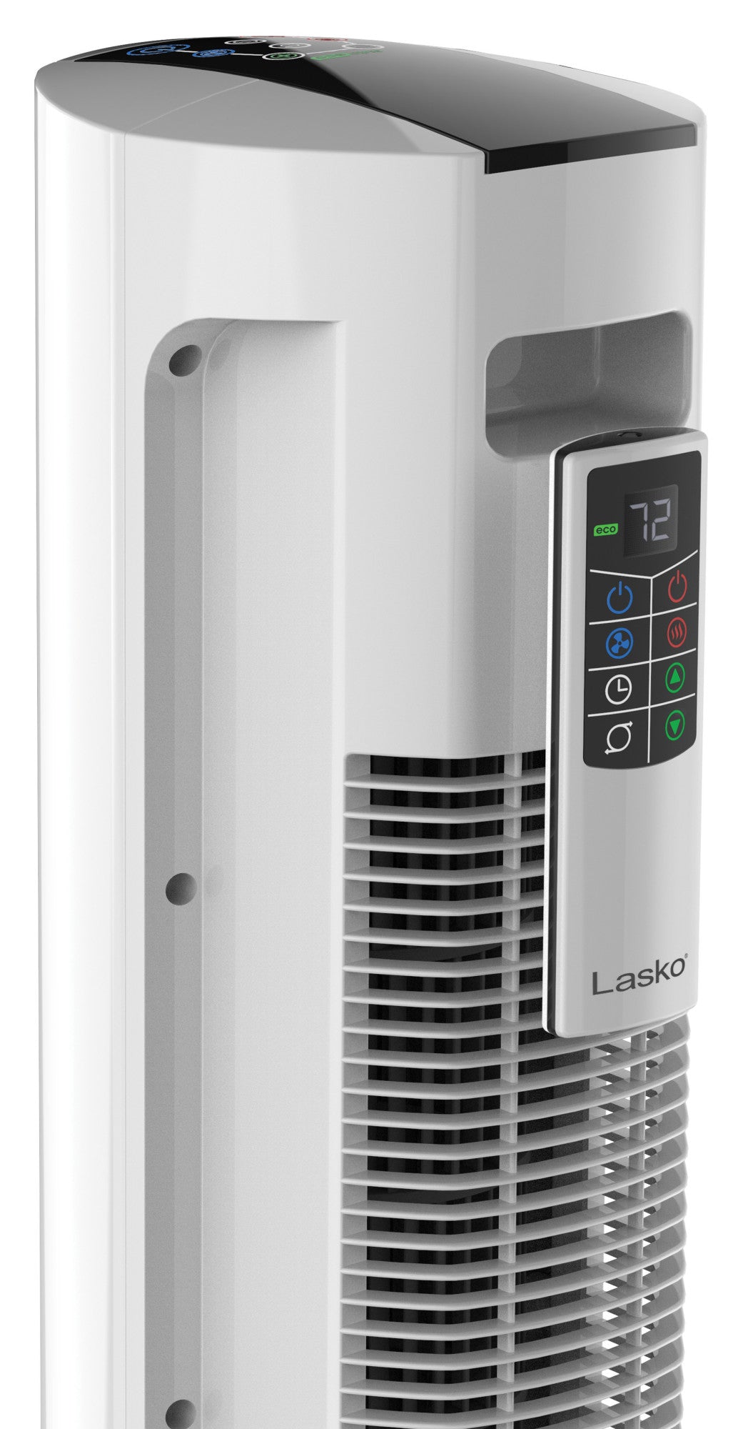 Lasko 1500W Electric All Season Tower Fan & Space Heater with Timer and  Remote, FH500, White