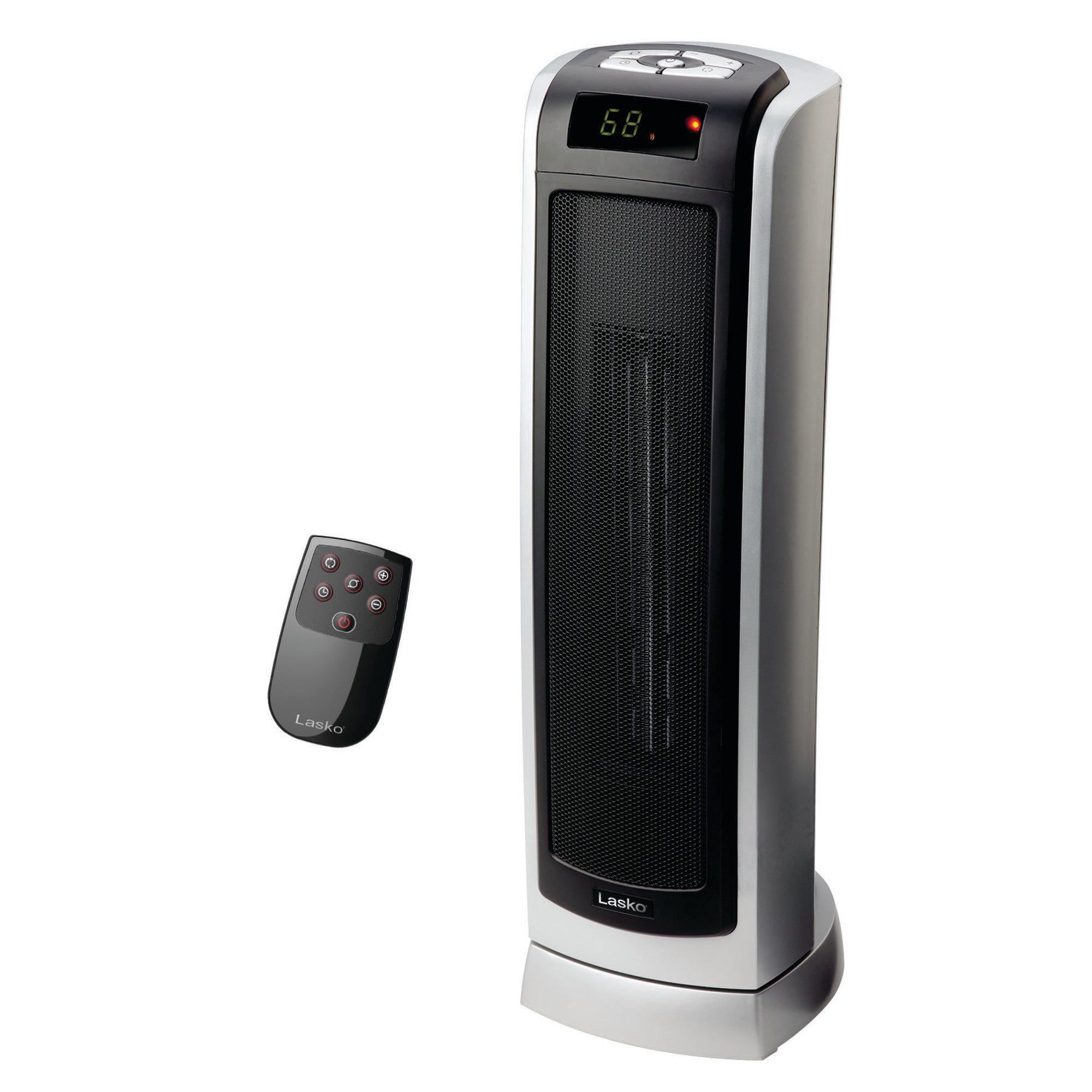 Lasko 1500W Digital Ceramic Tower Space Heater with Remote, 5521