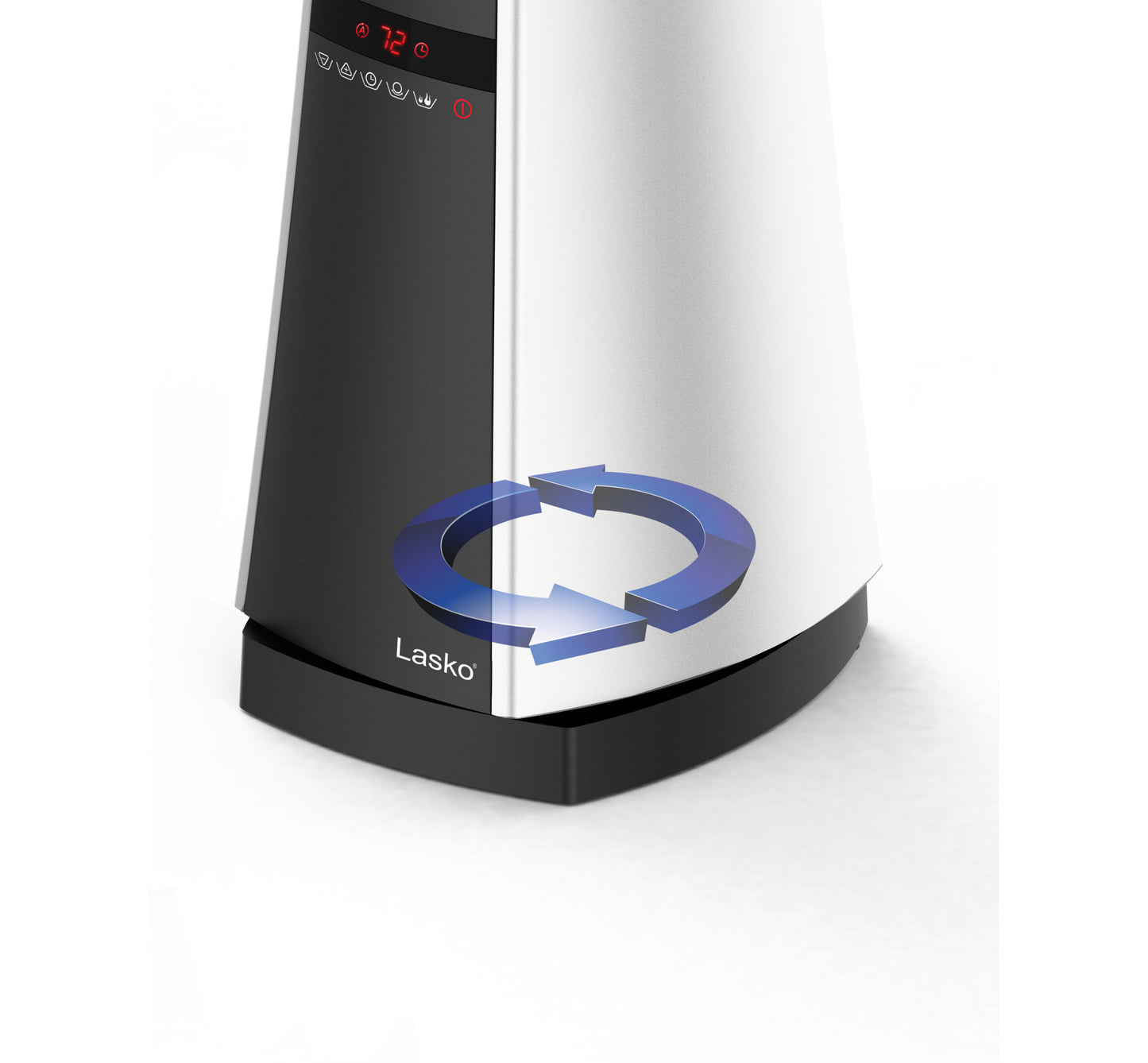 Lasko 1500W Bladeless Ceramic Tower Space Heater with Remote, AW315, Gray