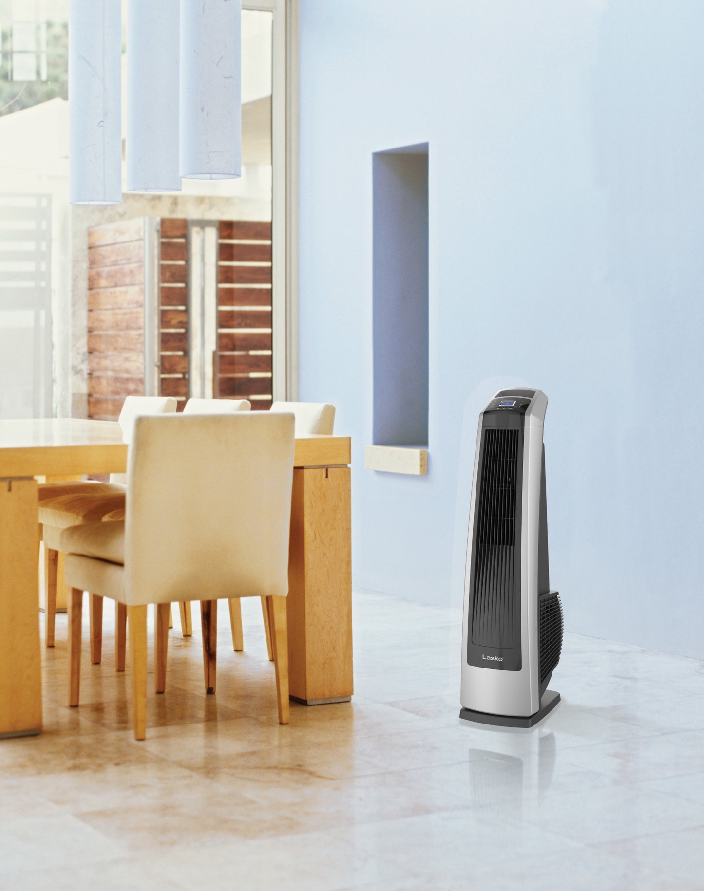 Lasko U35120 Oscillating High Velocity Fan with Remote Control