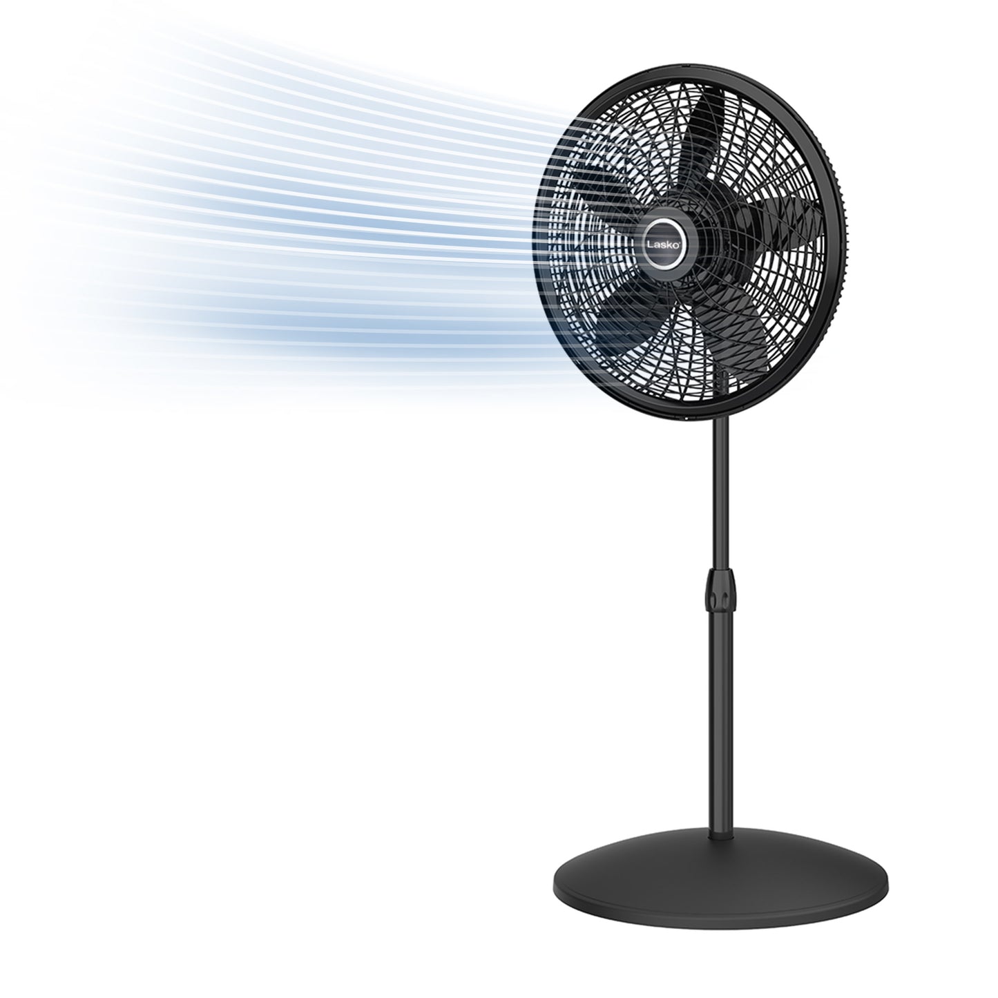 Lasko 18" Oscillating Pedestal Fan with 3 Quiet Speeds, 1827, Black