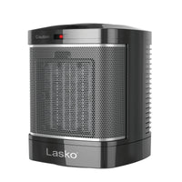Lasko 1500W Tabletop Ceramic Space Heater with One Hour Timer, CD08500, Black