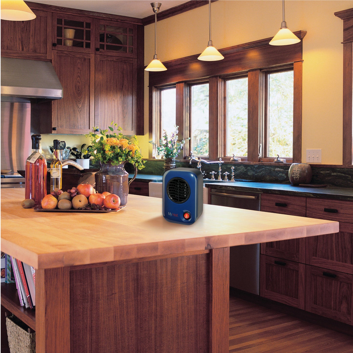 Lasko 200W MyHeat Personal Desk/Tabletop Space Heater with Simple Controls, 102, Blue