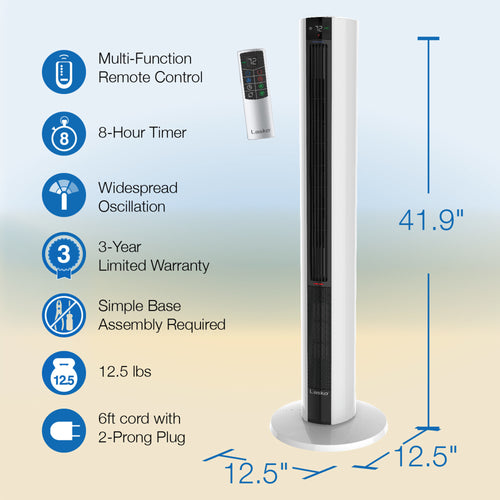 Top NEW Lasko All Season Comfort Control Tower Fan & Heater In One With Remote