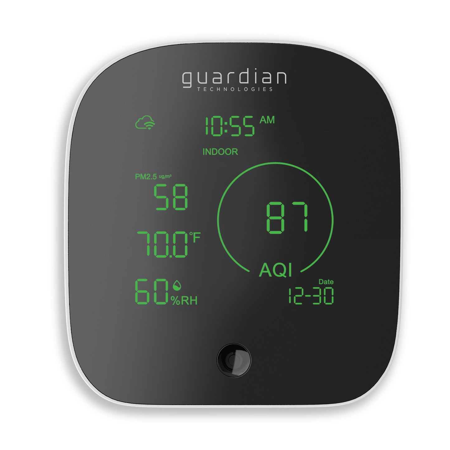 GermGuardian AQM101 Smart Air Quality Monitor, White